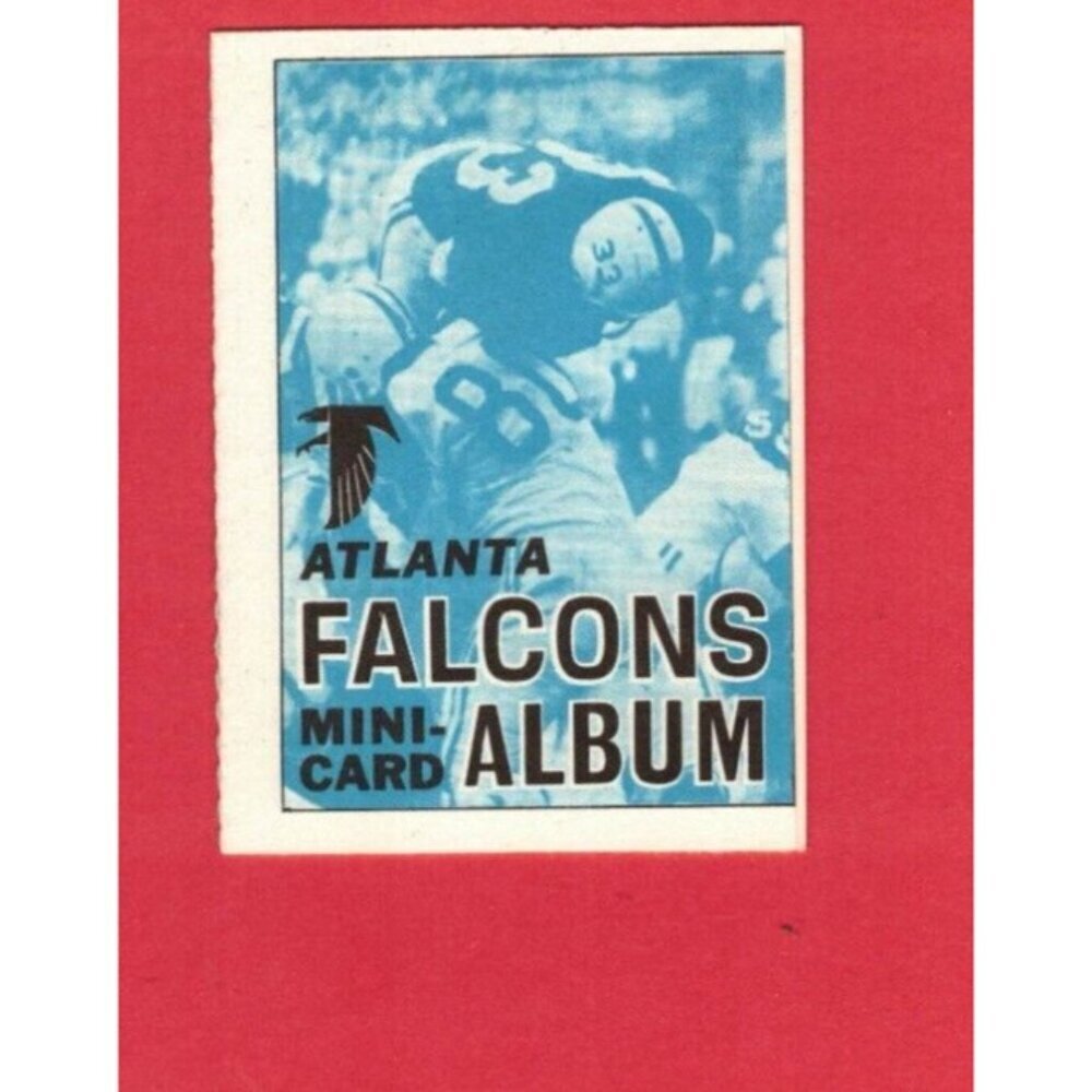 Atlanta Falcons  1969 Topps Mini-Card Stamp Album